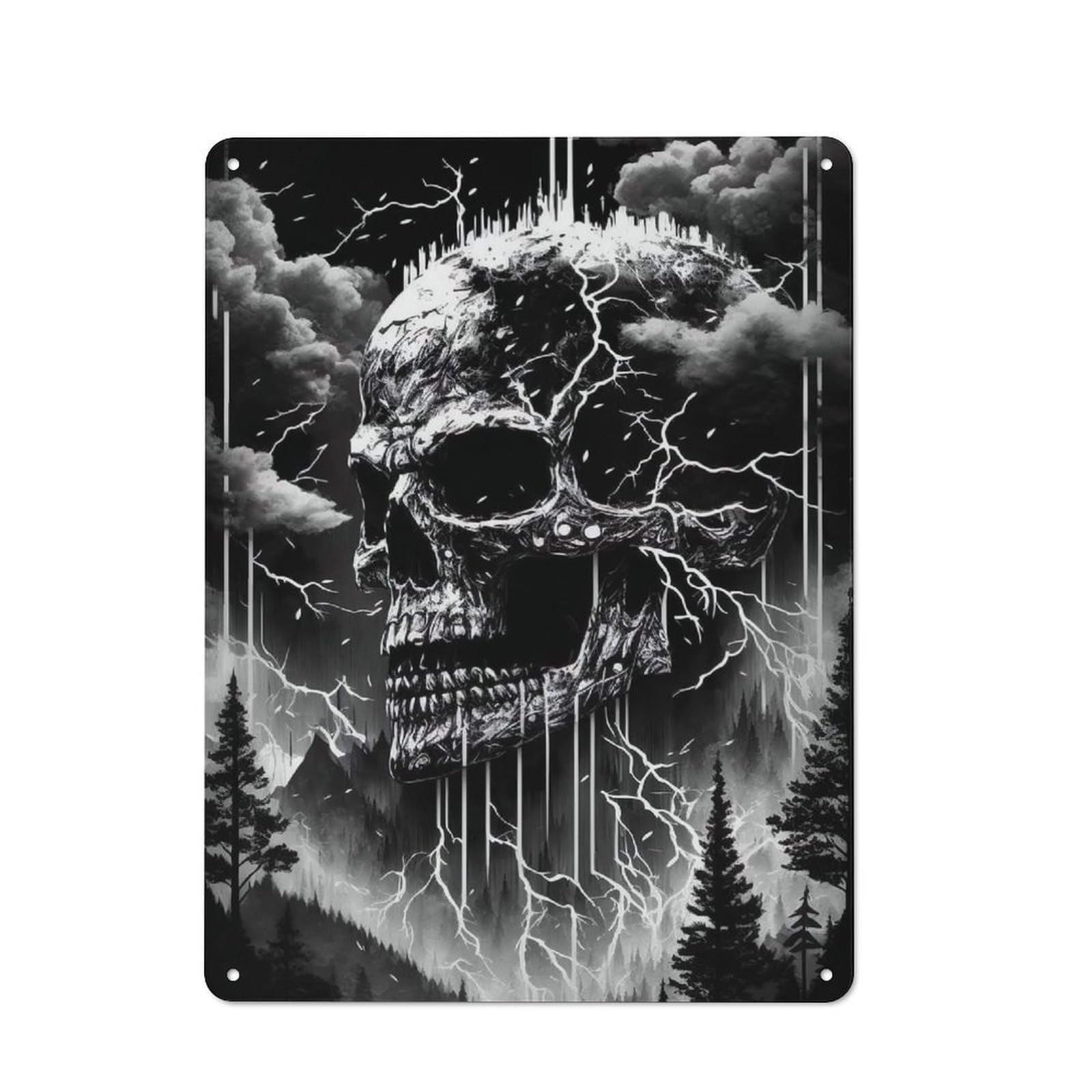 Vintage Vintage Metal Sign 40x30cm Featuring Nature in Death, Room Wall Plaque for Flat, Dorm Room, Lounge Or Cafe