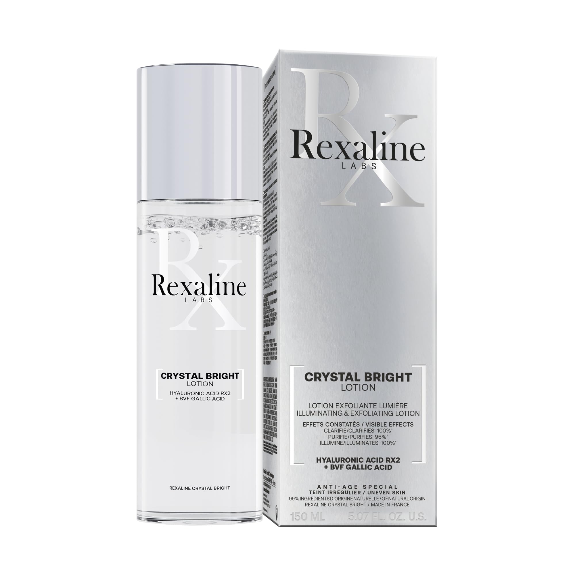 Rexaline - Crystal Bright Lotion - Lotion Exfoliante Éclat & Anti-Taches