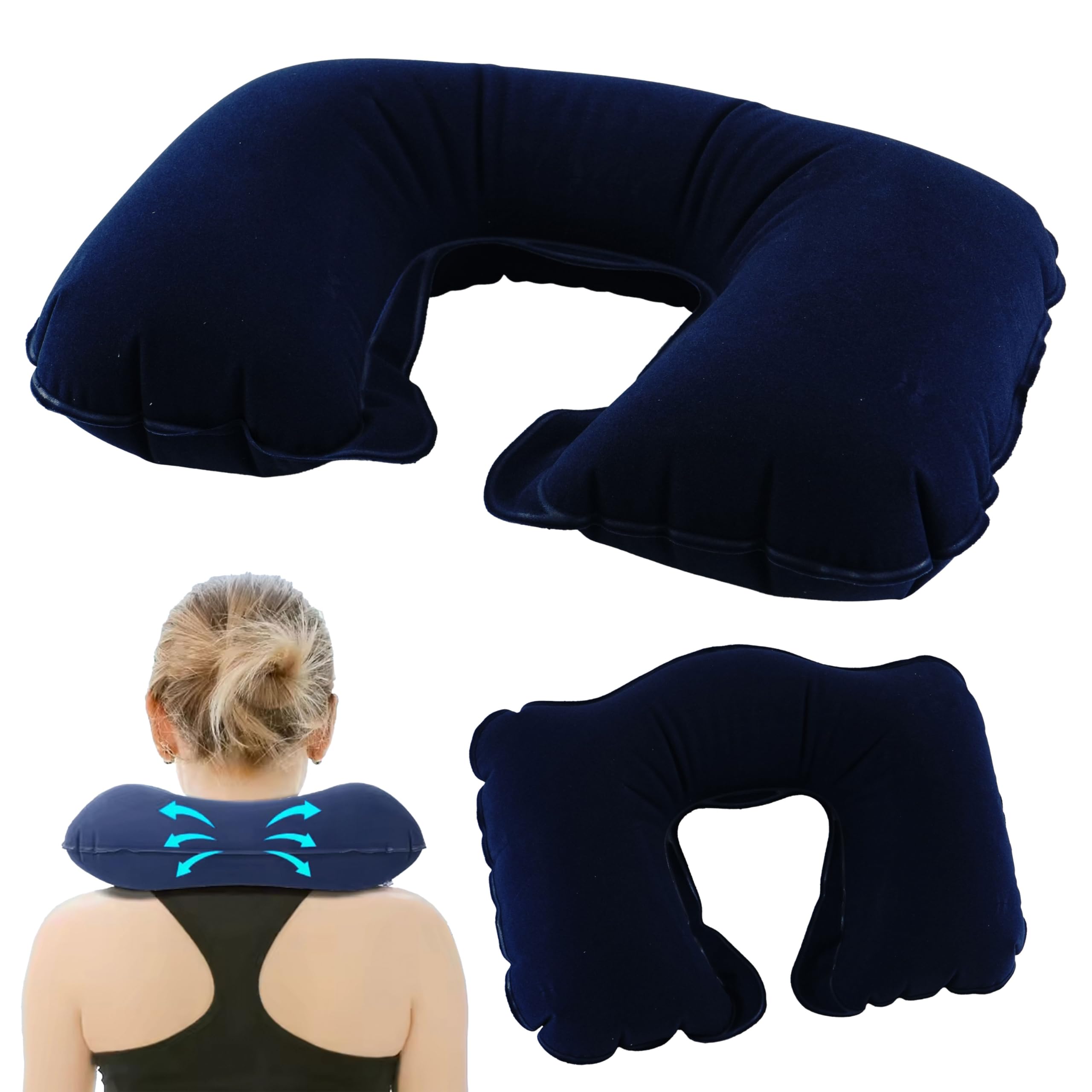 Cuscino Gonfiabile Cilindrico Fluoro - Con Foro Profondo, 86x22 Cm - Foto 11