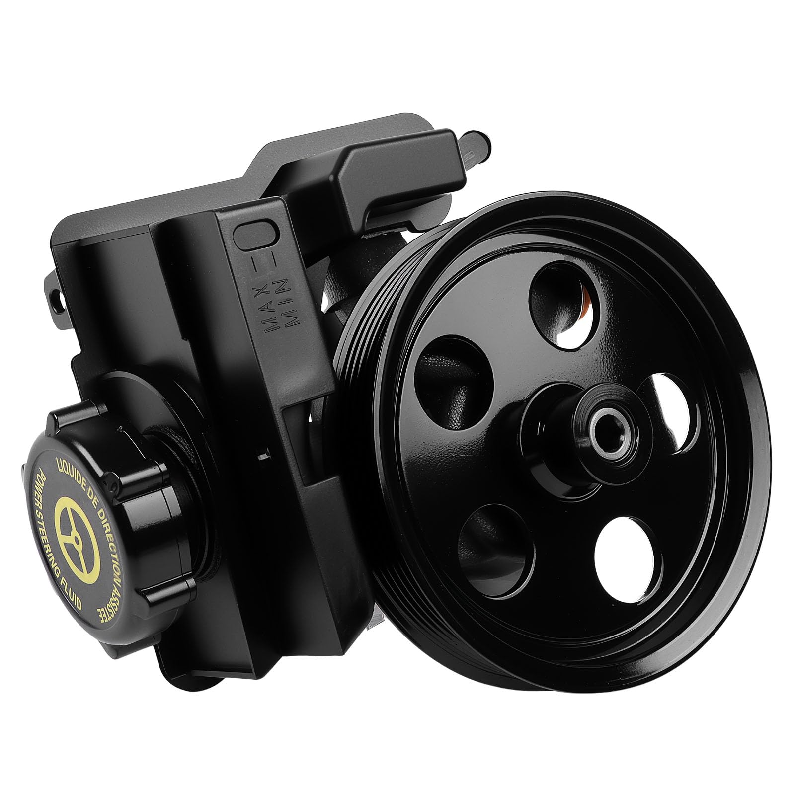 YOMALL Power Steering Pump with Pulley & Reservoir 20-326 for Focus 2006-2011 2.0L & 2006-2007 2.3L L4 & 2007 L5 2.5L for Transit Connect 2010-2011 L4