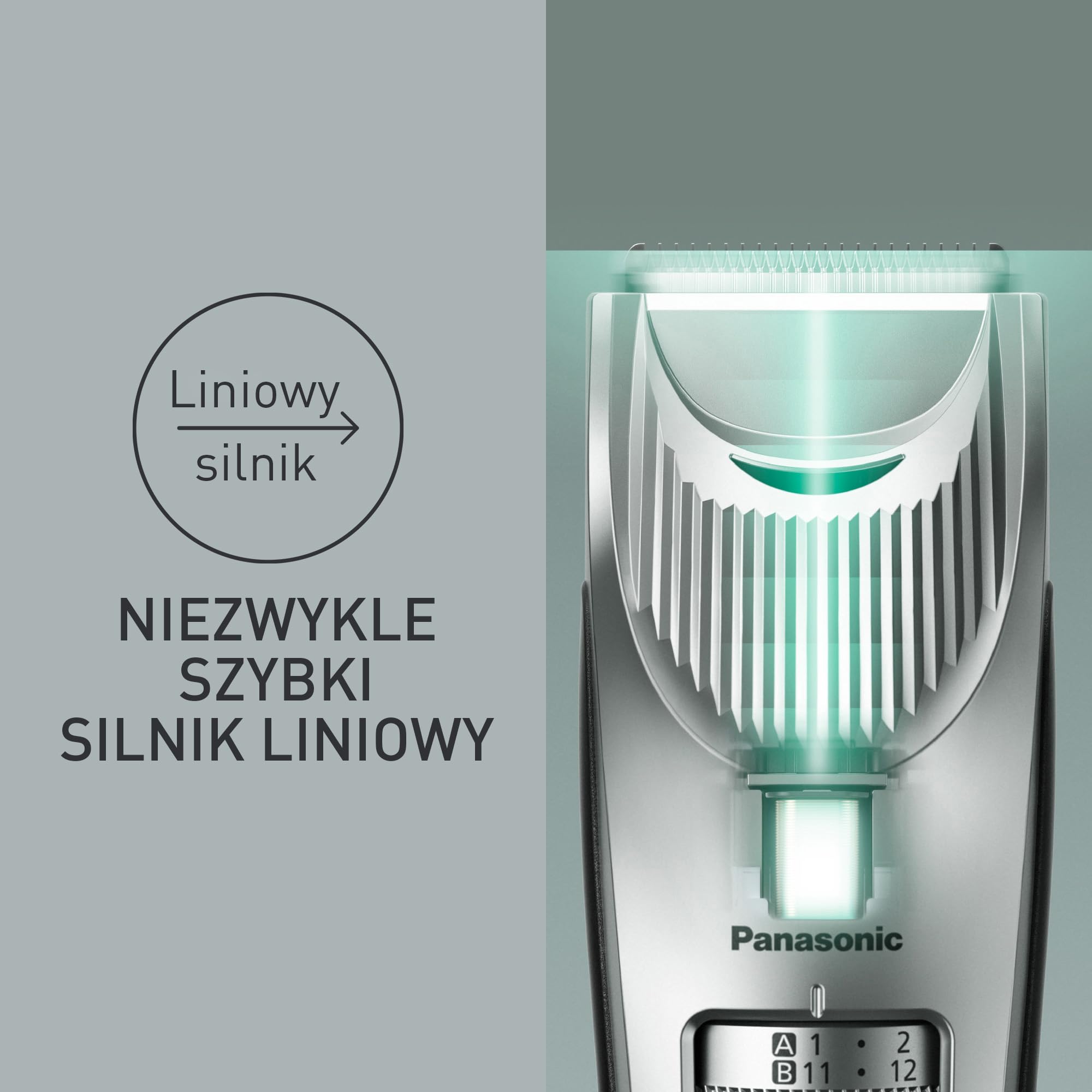 Panasonic Premium Maszynka Do Strzyżenia, Srebrny, 24 cm