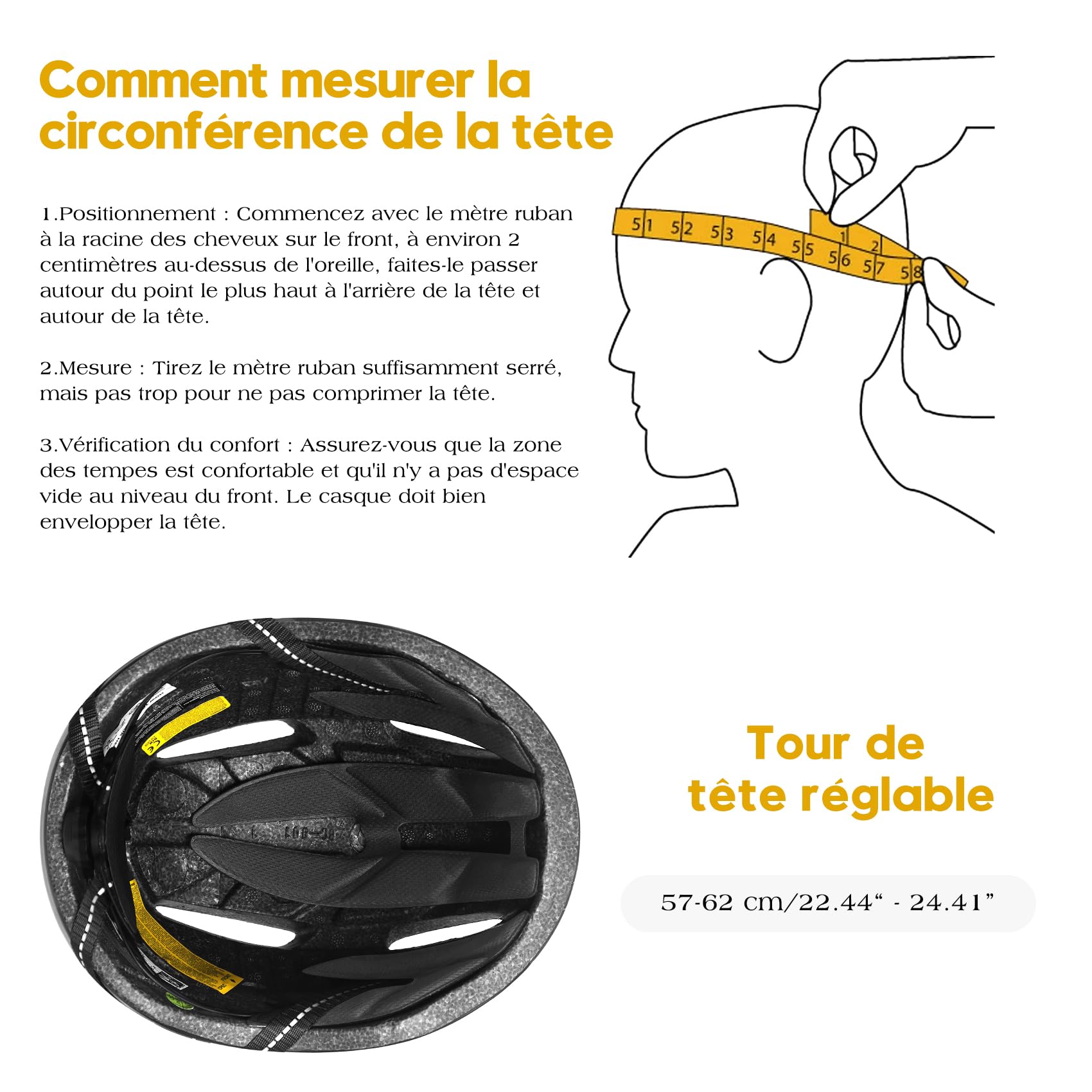 KINGLEAD Casque Vélo Homme Femme MTB Visière Magnétique Amovible Respirant Ultraléger Ajustable