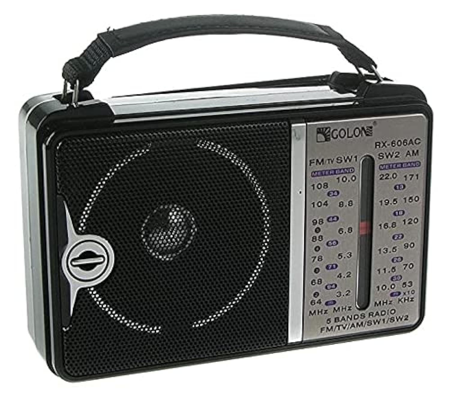 GOLON RÁDIO RX-606 Classic funciona com eletricidade, 4 bandas AM