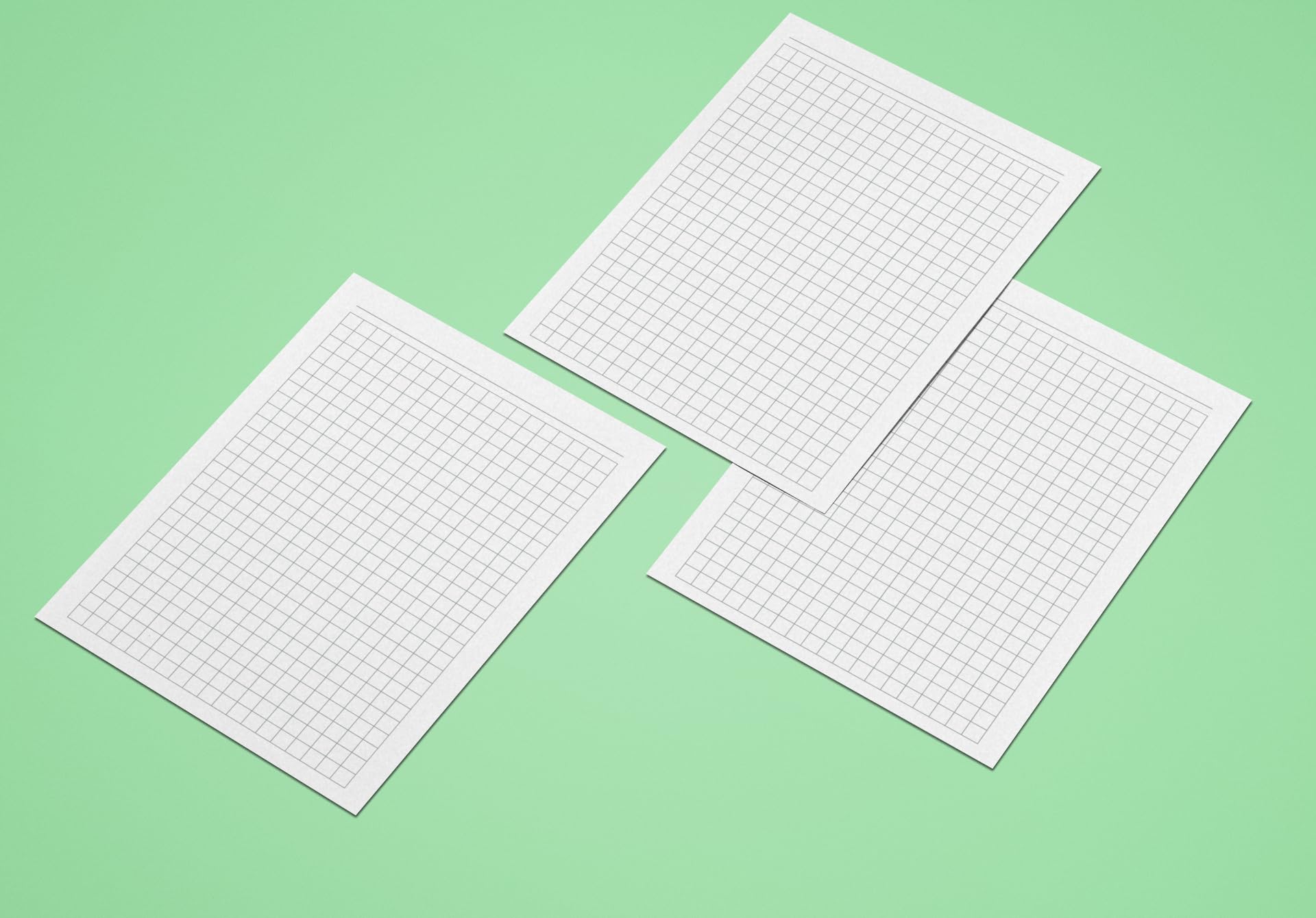 16x Notizblock kariert 5mm Kästchen - Notizen DIN A6, 50 Blatt, Qualitäts-Offset-Papier 80g/m² -Grau (22212)