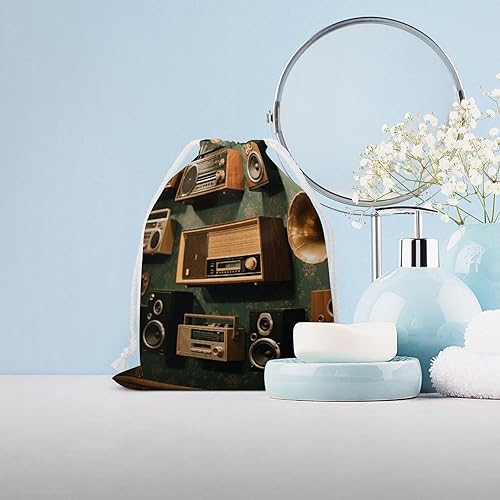 Miniatura 4 de Bolsas de lona con cordón de 4.7 x 7.1 in, bolsa de almacenamiento portátil impresa de doble cara para joyas y juguetes, bolsa de regalo