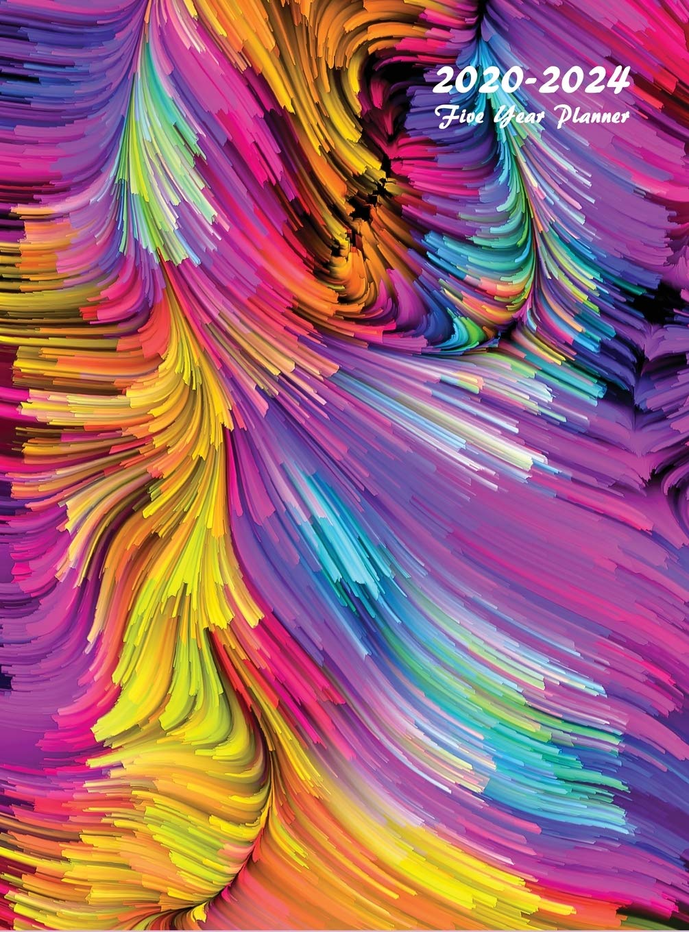 2020-2024 Five Year Planner: Five Year Monthly Planner 8.5 x 11 (Digital Liquid Color Hardcover)