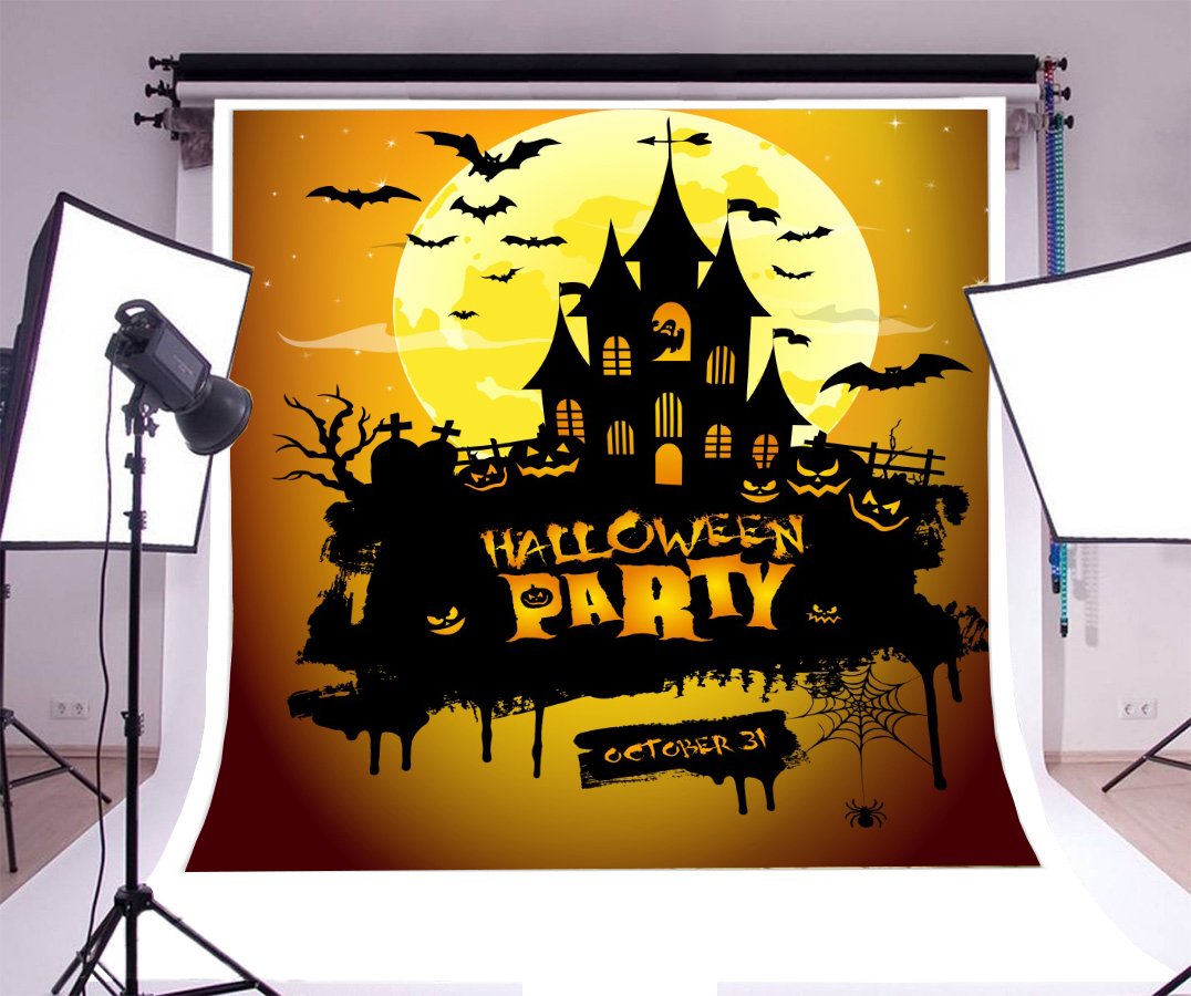 Amazon | Qinunipoto 背景布 ハロウィン happy halloween 撮影用 写真