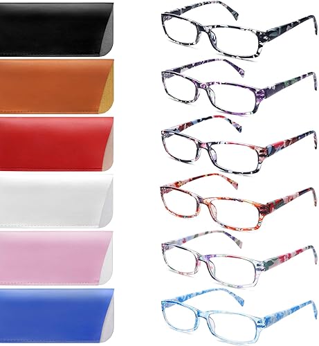 Miniatura 3 de CLASAGA Lentes de lectura para mujer, con bloqueo de luz azul, para lectura de computadora, patrón impreso, elegantes anteojos