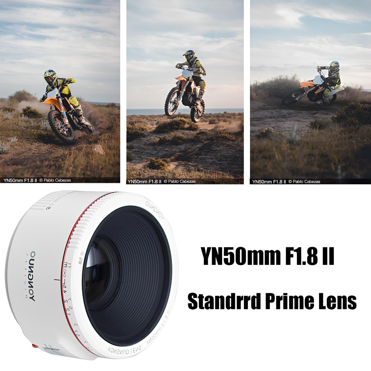 【動作確認済】CANON用 YONGNUO 50mm F1.8Ⅱ 単焦点ホワイト YONGNUO EF 50mm F1.8 II for Canon DSLR, Auto Focus, Full Frame