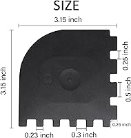 Vista 6 de Juego de 3 herramientas de plástico para rascador de parrilla para limpiador de plancha, accesorios de hierro fundido, kit de herramientas