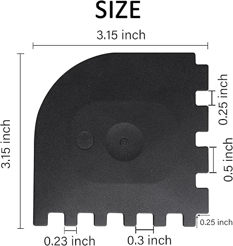 Vista 6 de Juego de 3 herramientas de plástico para rascador de parrilla para limpiador de plancha, accesorios de hierro fundido, kit de herramientas