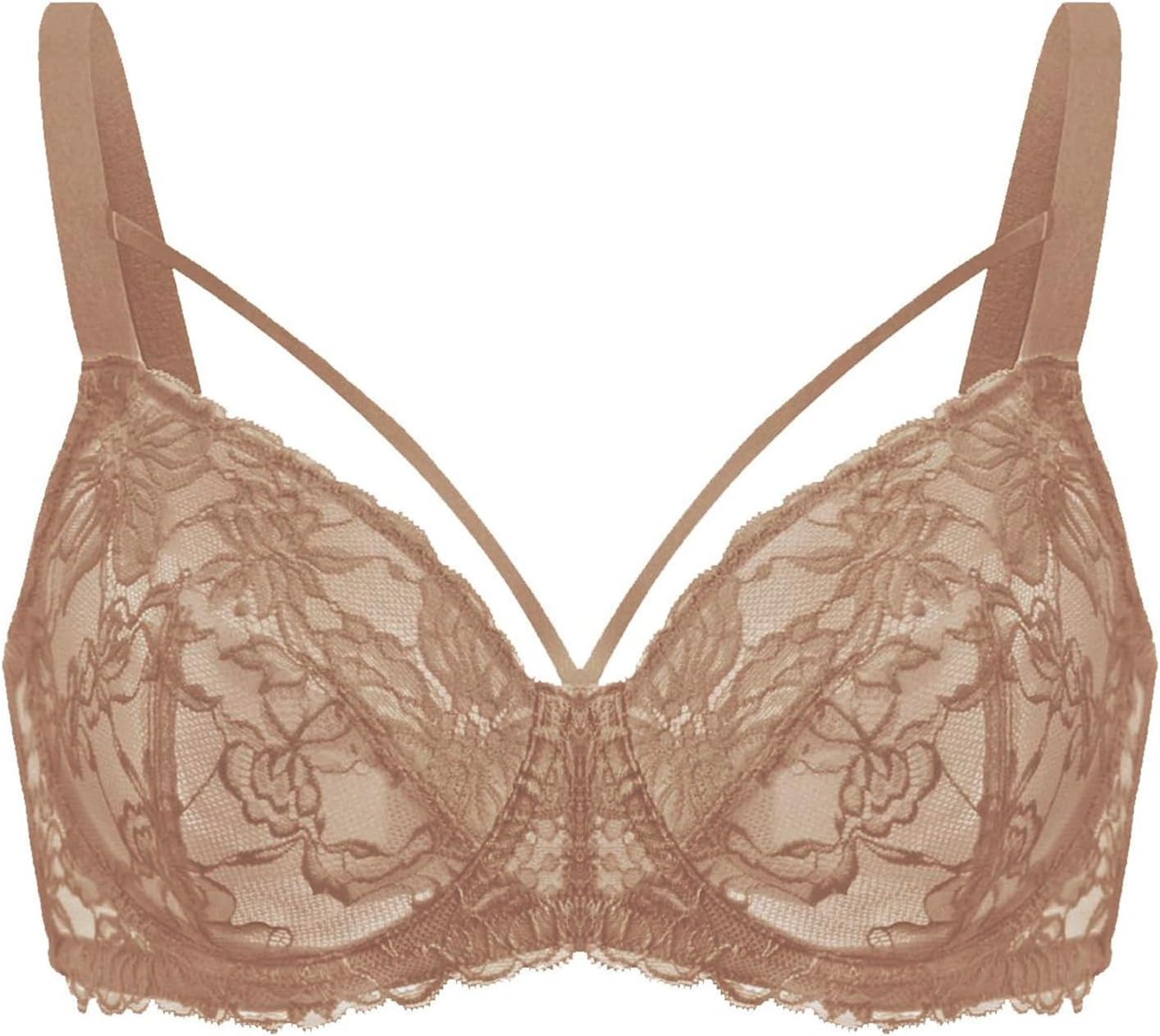 HSIA Minimizer Bras for Women Full Coverage, Unlined Lace Sexy Plus Size Underwire Bra for Large Breasts - Image 6