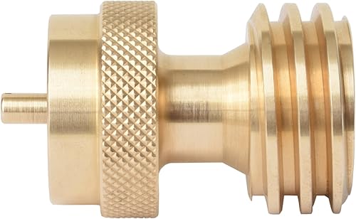 Miniatura 7 de Flame King Adaptador de tanque de propano, Convertidor de 20 lb a 1 libra, Engánchate pequeños cilindros de propano cuando se agotaron 20 libras,