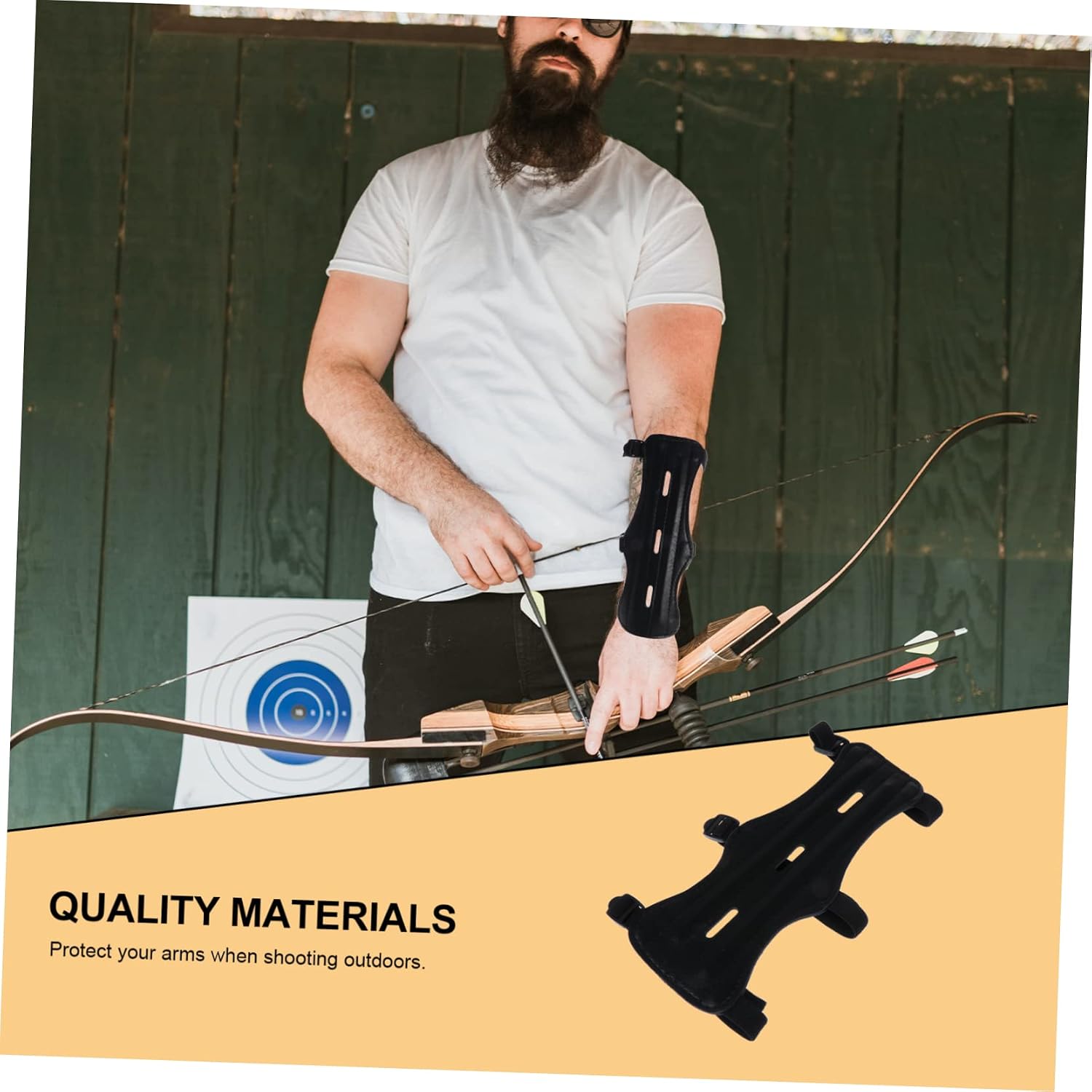 3pcs Archery Arm Guard Protective Forearm Bracer Innovative Cow Material for Elbow Breathable Design for Shooting Practice and Comfortable Wear