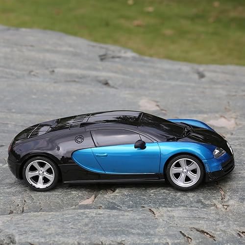 Miniatura 6 de Control remoto Gallardo modelo 1/18 escala 27 MHz dos tonos negro y rojo R/C coche de juguete con faros de trabajo para niños y niñas