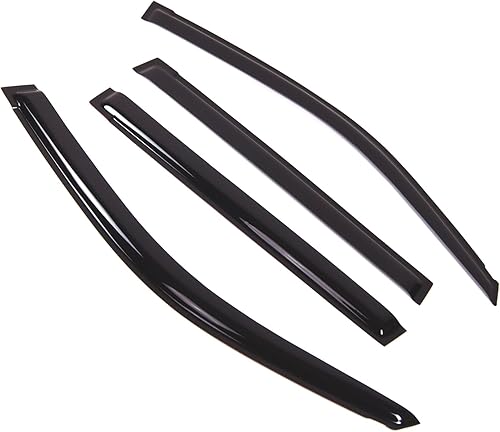 Tuningpros WD2-847B - Juego de 4 piezas de visera de ventana (montaje exterior) deflector de lluvia compatible con Lexus GX460 2017-2018