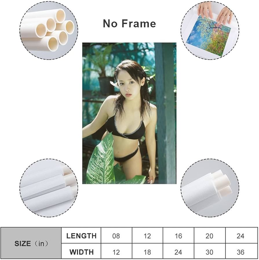 Amazon.co.jp: 沢尻エリカ絵画ポスター下着セクシー写真 アートパネル