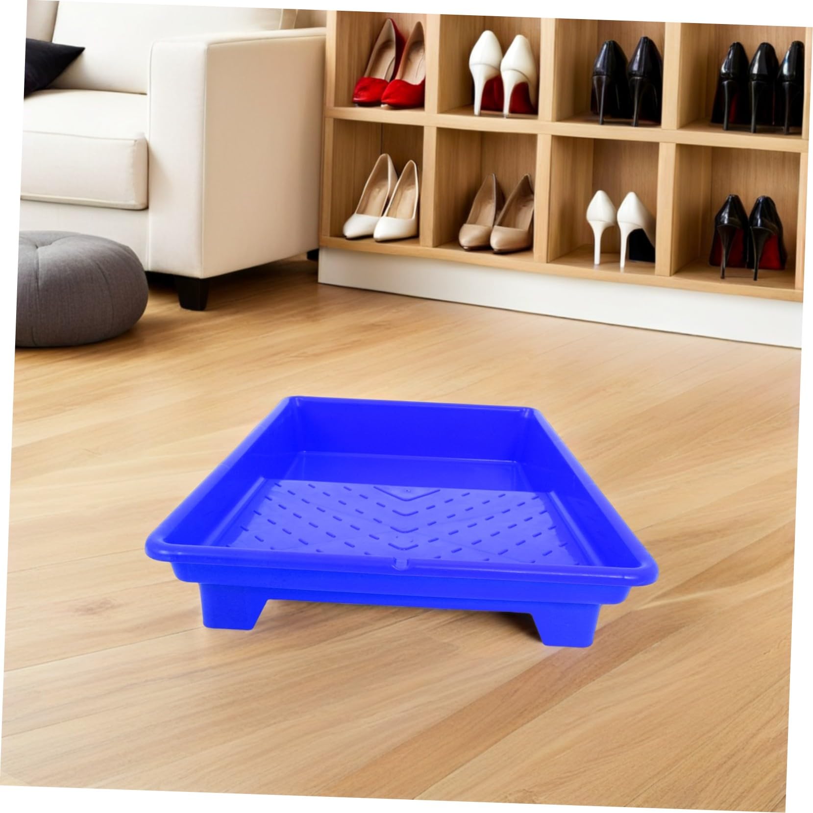 POPETPOP 5 Szt. Częściowy Plastikowych Tacek Do Wałka Malarskiego Ergonomiczne Wielofunkcyjne i Wielokrotnego Użytku Tace Do Mieszania Kolorów i Malowania Ścian Domu Oraz Projektach DIY