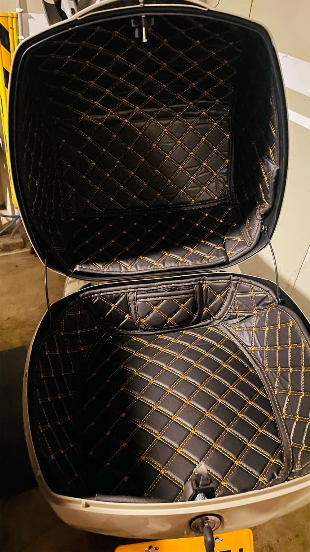 borsa posteriore moto Per VESPA Per GTS300 Fodera Per Bauletto Per Moto Protezione Per Bagagliaio Posteriore Protezione Per Coda Interna Fodera Per Borsa Protettiva borse da sella moto(Only Upper Pad)