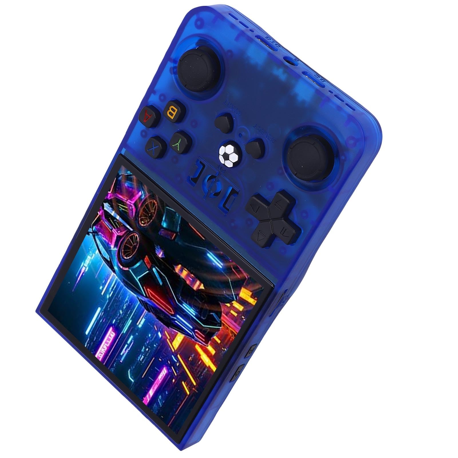 FILFEEL Retro-Handspielkonsole, Tragbares Spielgerät mit 4-Zoll-Bildschirm , 4000-mAh-, RK3326 Quad-CPU für -Emulation (64G)