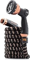 Pocket Hose Copper Bullet 25ft Expandable Garden Hose with 10-Pattern Nozzle - Patented Lead-Free 650 PSI Lightweight