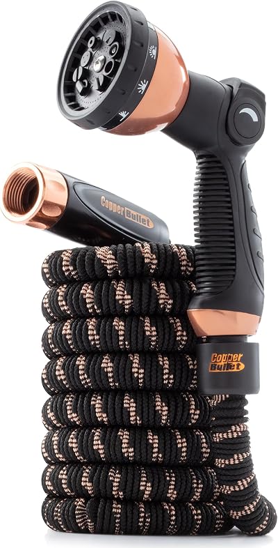 Pocket Hose 25 FT Copper Bullet Expandable Garden Hose, As Seen on TV