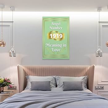 FANSHANG Angel Number Poster 1919 Aura Set Picture Print