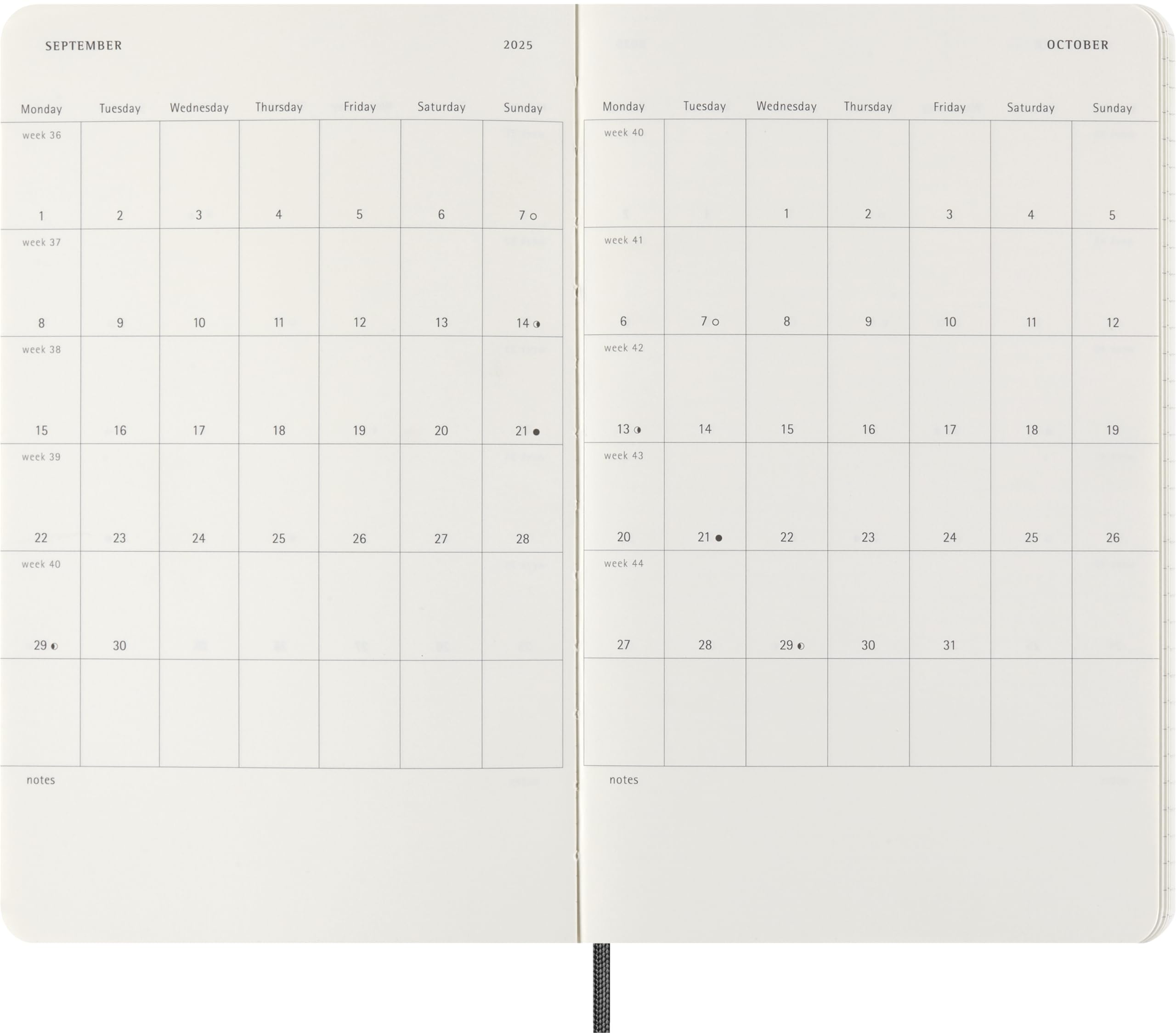 Moleskine Weekly Planner Precious and Ethical, Weekly Agenda with Space for Notes 12 Months 2025 - Image 4