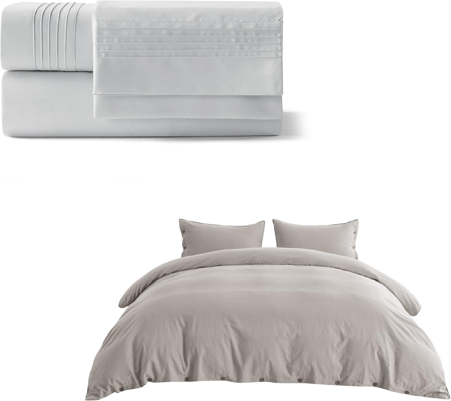 Bedsure Microfiber Soft Twin XL Sheets Sets for College