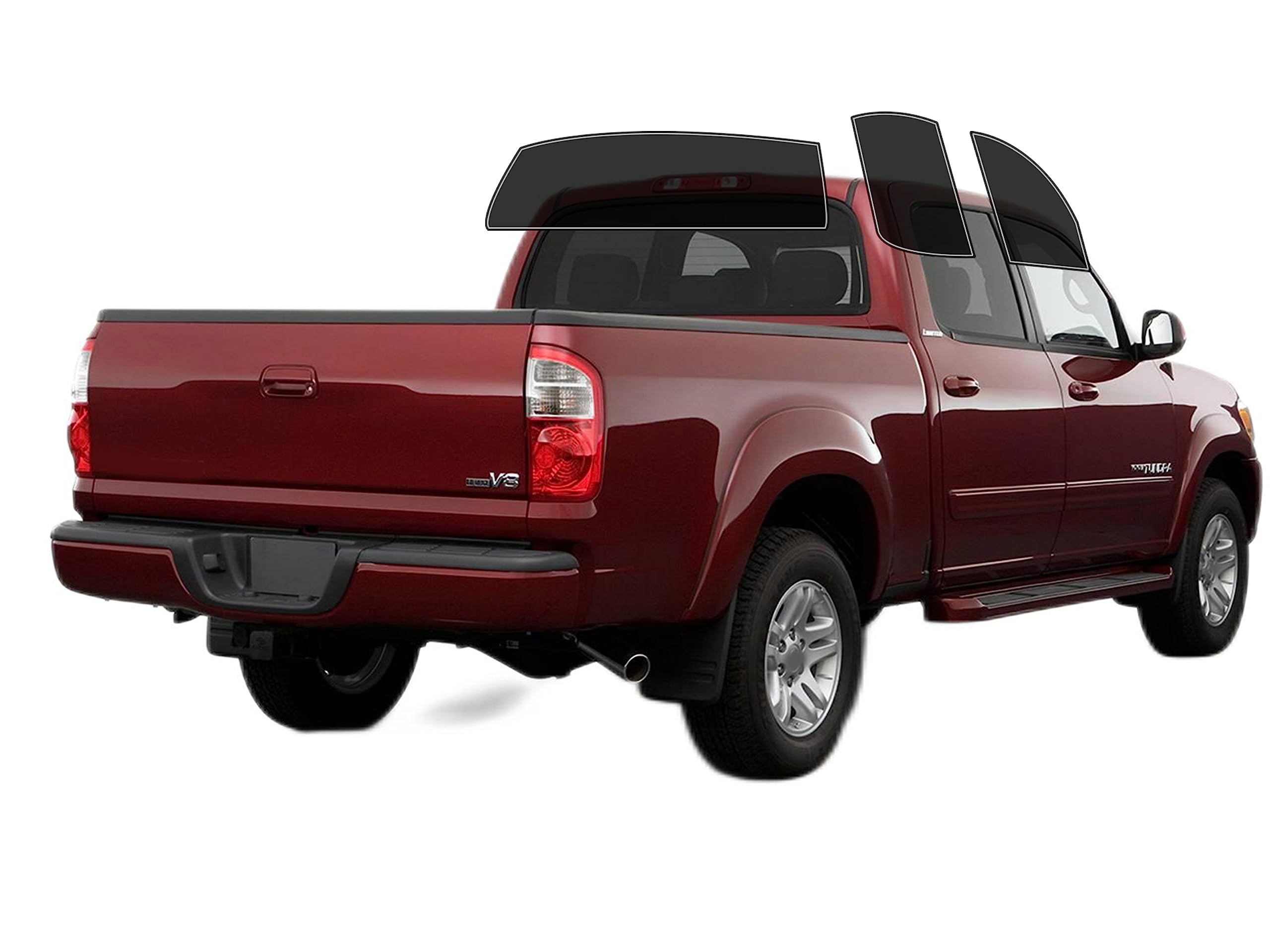 AUTOTEK Precut Windows Tint Film All Sides Cars Sun Blocking Protection Privacy Anti Shatter Glass 2 Ply Film Any Tint Shade kit for Toyota Tundra Crew Cab 2000-2006