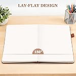 Bullet Dotted Journal Notebook 4 Pack: 160 Pages Per Pack, A5 Medium Size(5.75" × 8.38"), 120 GSM Thick Paper, Leather Dotted Notebook, Hardcover Dot Grid Notebook, Dot Journal for Wrting, Gift