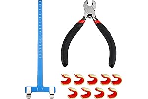 Archery Bow String Nocking Points Set with T Square Ruler