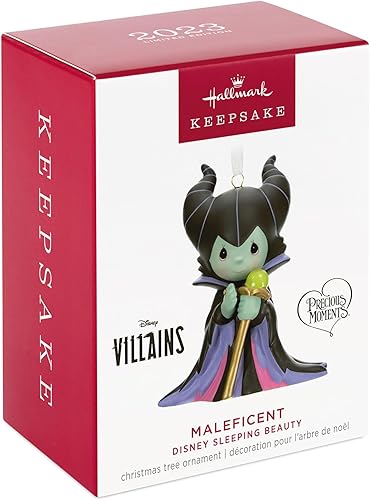 Disney Precious Moments - Adorno de porcelana de Maléfica Edición Limitada 2023