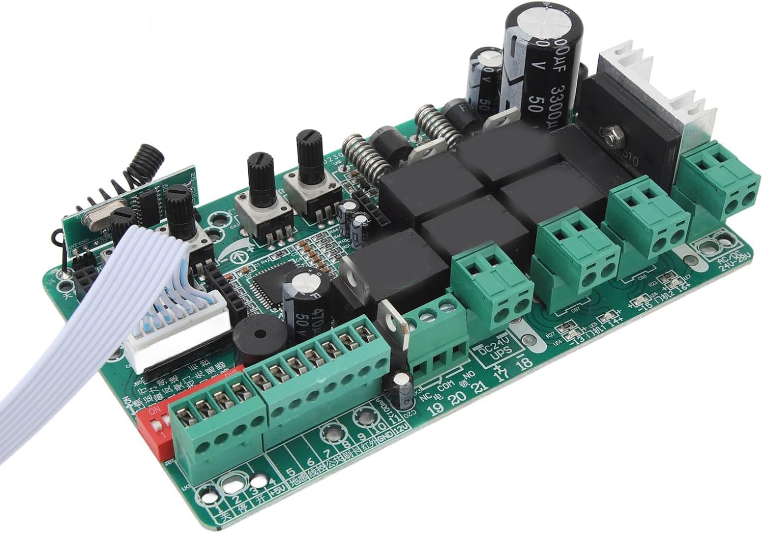 Sliding Gate Opener Circuit Board, Automatic Door Closure, Adjustable Closing Speed, Motor Adjustment, Enhanced Sensitivity (110V)