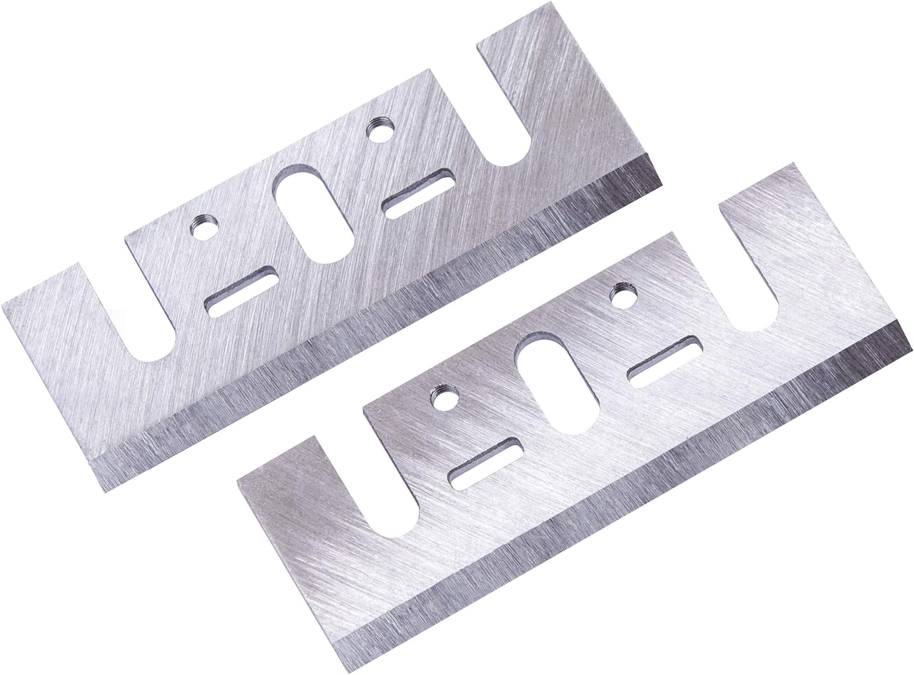 3-1/4 inch HSS Replacement Planer Blades for Makita N1900B, DW677, DW678K, DW678EK, DW680K, D26500, D26501, BOSCH 1594 Set of 2 Resharpenable Blades