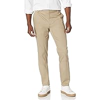 Amazon Essentials Pantaloni chino aderenti elasticizzati con parte piatta sul davanti