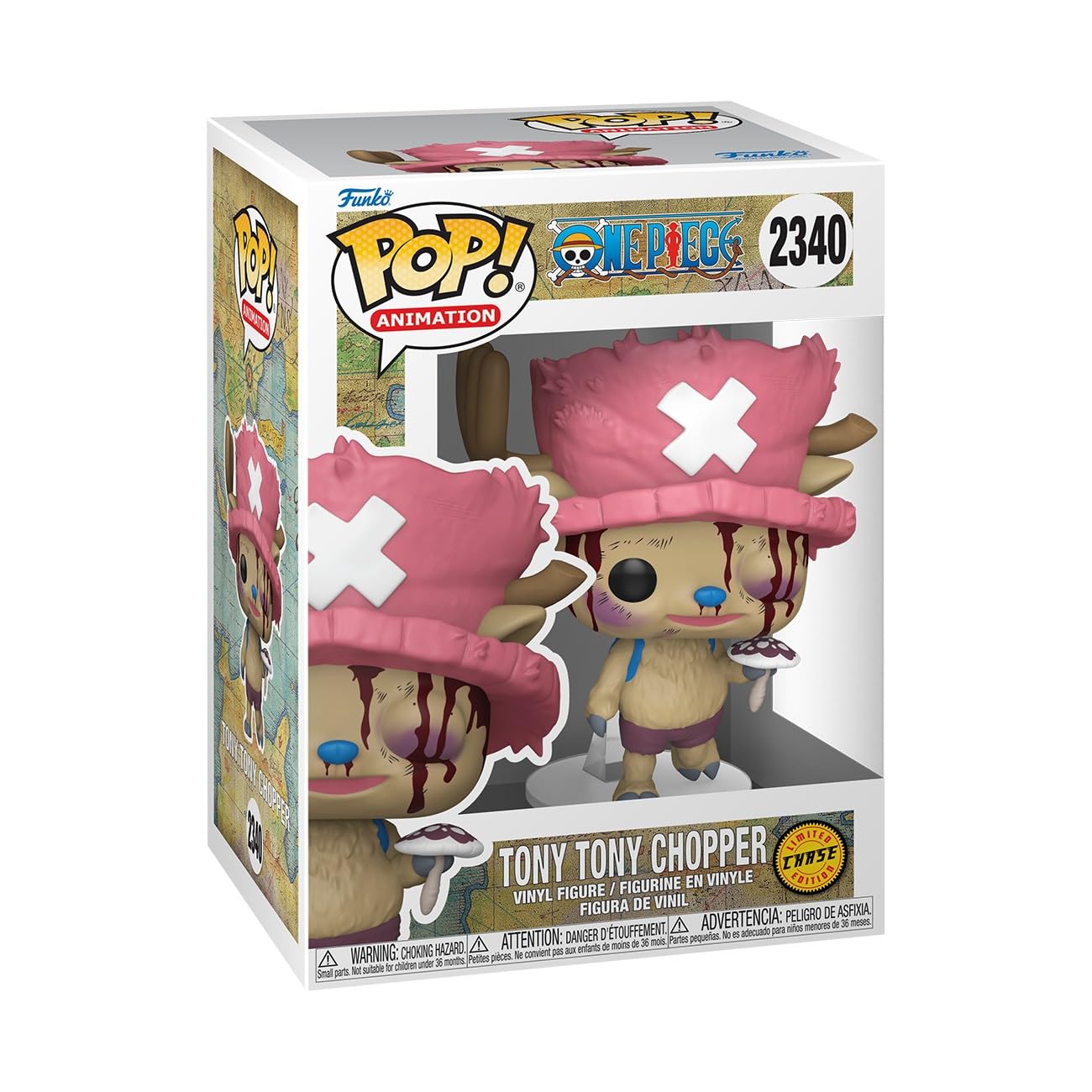 Funko Pop! Animacja: One Piece - (Refresh) - Tony Tony Chopper - Kursy 1/6 na rzadki wariant pościgu - kolekcjonerska figurka winylowa - pomysł na prezent - oficjalny towar - zabawki dla dzieci i