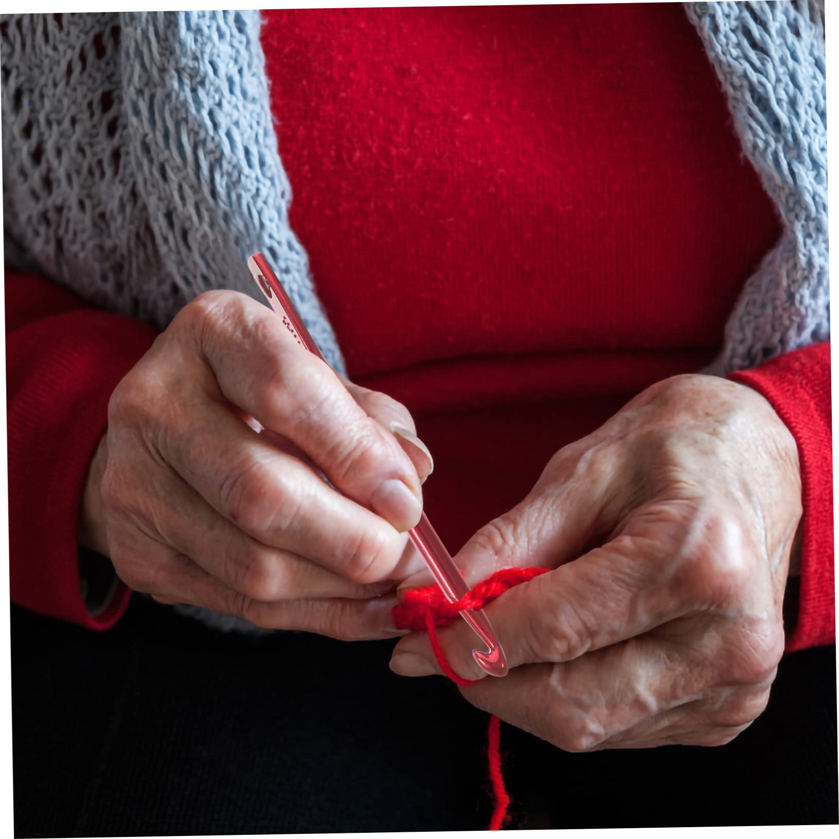 Hohopeti 20piezas Ganchos De Crochet Portátiles Para Tejer Herramientas De Manualidades Para Amantes Del Crochet