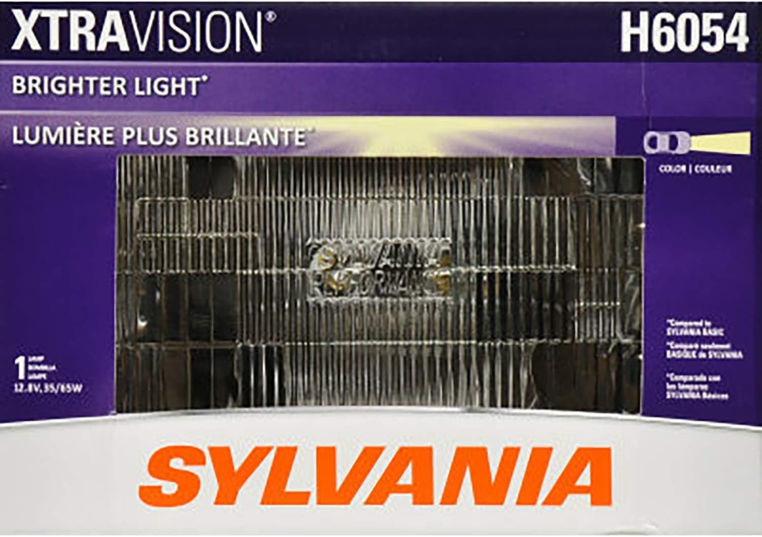 SYLVANIA - H6054 XtraVision Sealed Beam Headlight - Halogen Headlight Replacement 142x200 Delivers More Downroad Visibility (Contains 1 Bulb)
