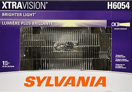 Luces delanteras Sylvania H4656 con halógenos sellados de visión adicional de 100 x 165 (el empaque contiene 1 foco), H6054