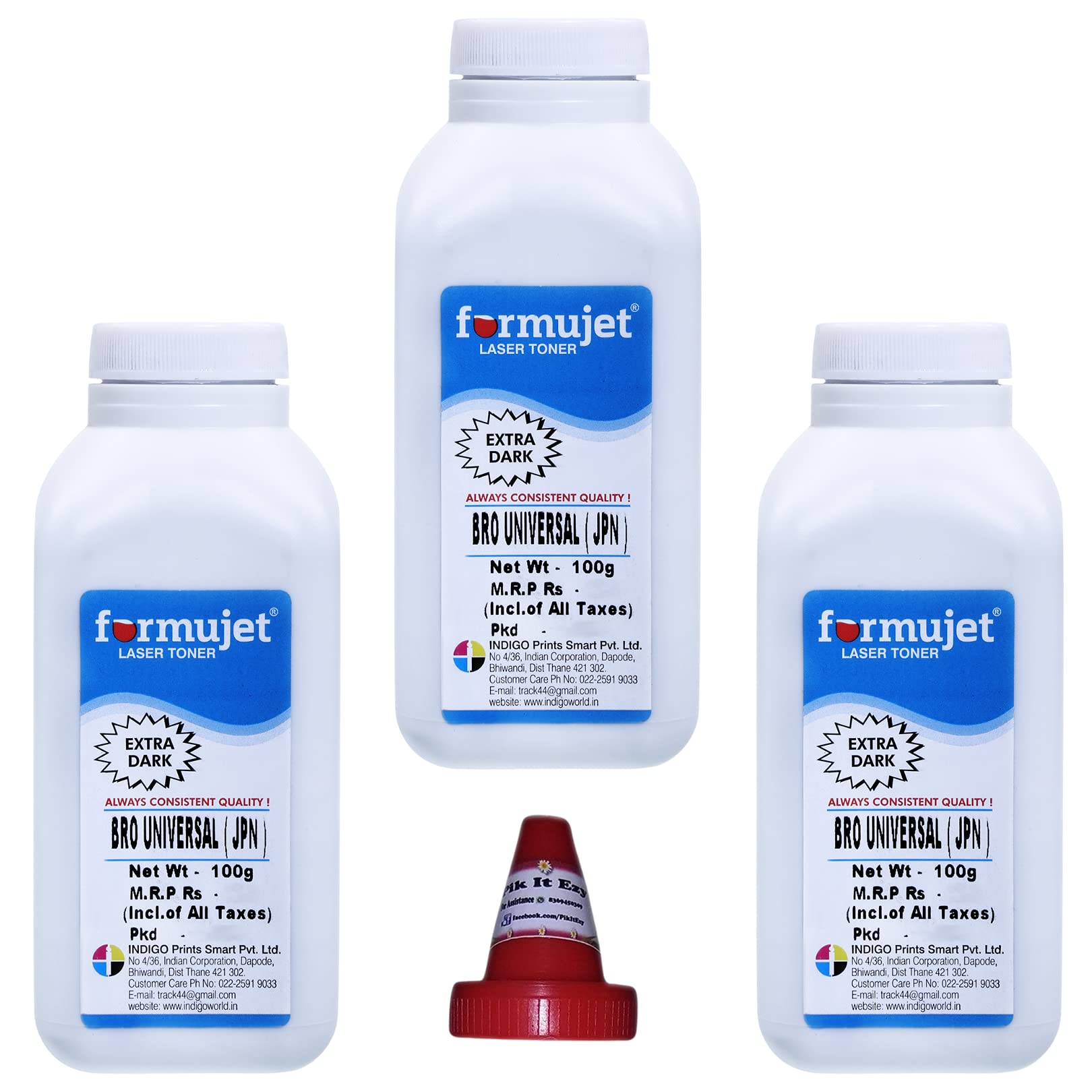 Formujet 5250 JPN Toner Powder (100g Set of 3) Compatible for Use with Brother Toners Like 1020, 2160, 2365, 3448, 3185, TN 3145, TN 3185, TN 3250, TN 3290, 5270, TN 3250, 3290, 3145, 3130, 3170 (B07HCHFKN8) Amazon Price History, Amazon Price Tracker