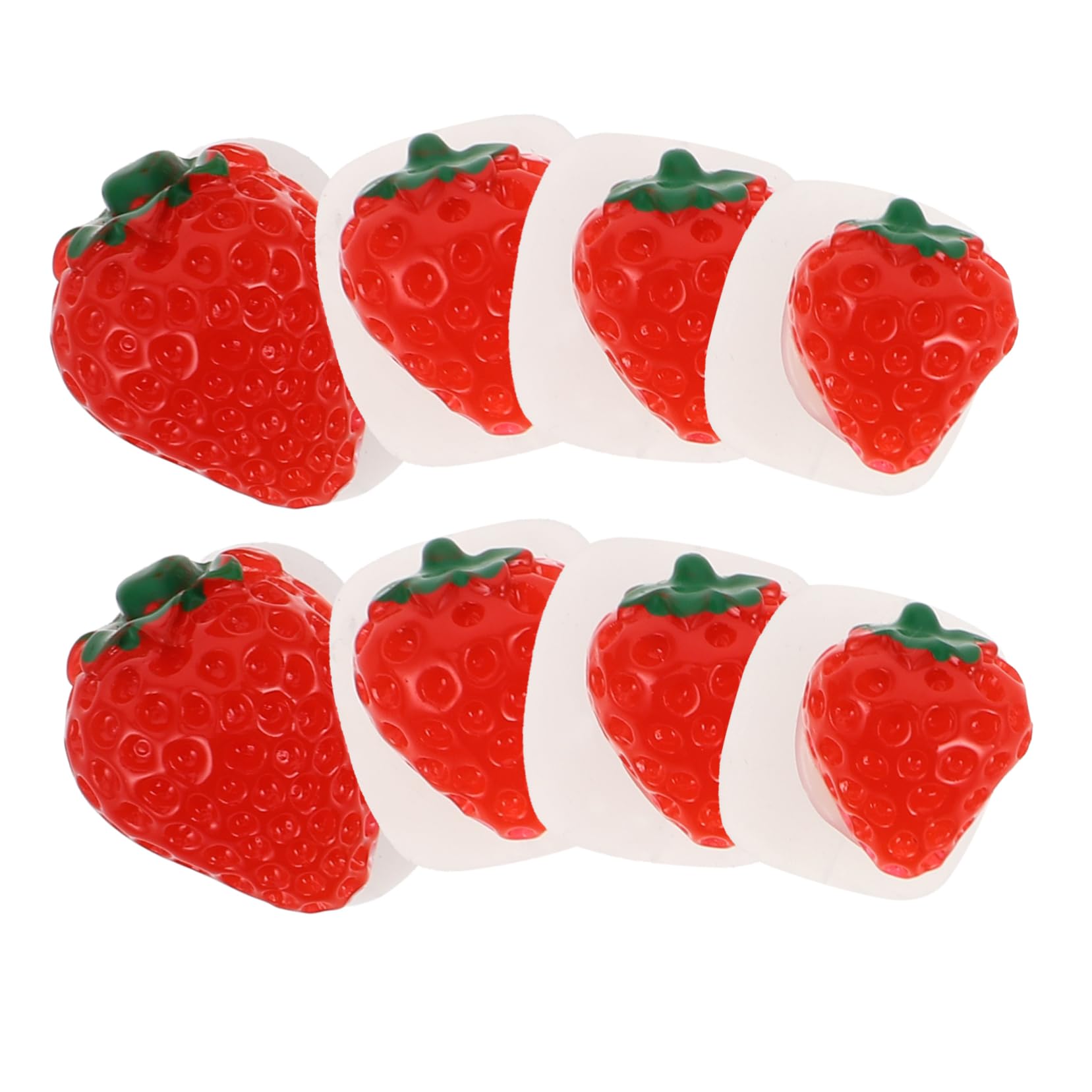 FOMIYES 8pcs Fruit Silicone Toe Dividers for Women Gel Toe Separators for Pedicure Pinky Toe Protectors Soft and Comfortable Nail Care Tools Reusable Toe Spacers Set