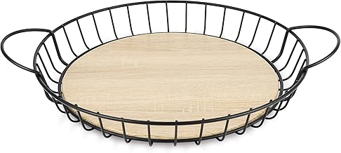 Lacor 61139 Low Round Fruit Basket, Iron, Steel