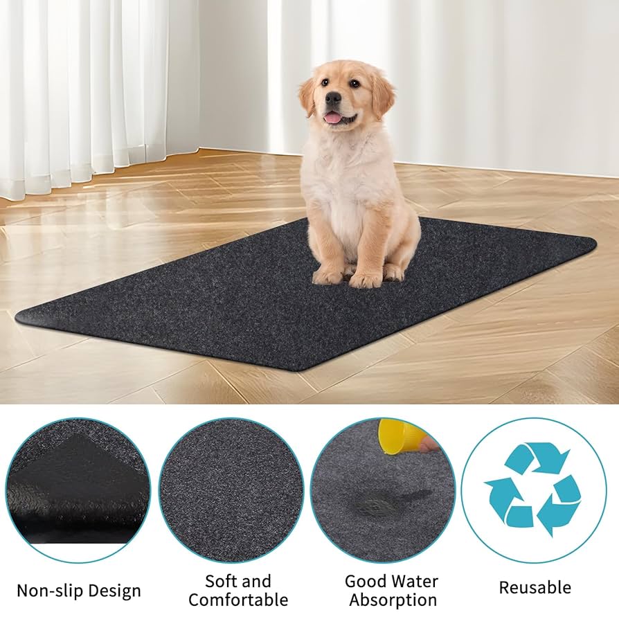Non-Slip, Waterproof Dog Playpen Mat - Absorbent Dog Crate