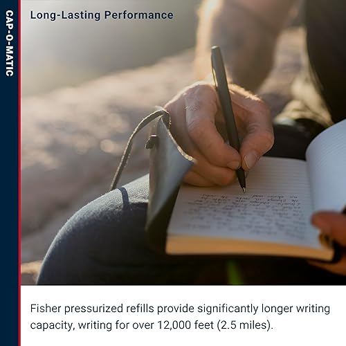 Miniatura 4 de Fisher SM4B pluma militar Cap-O-Matic espacial antireflejo en color negro mate Negro mate diseño 1