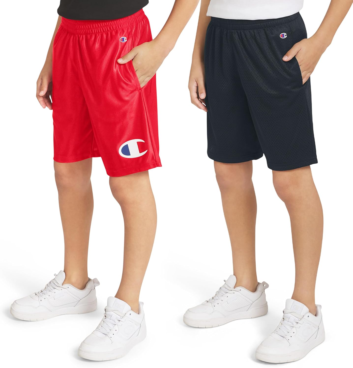 Champion Boys 2 Pack Mesh Athletic Shorts for Kids