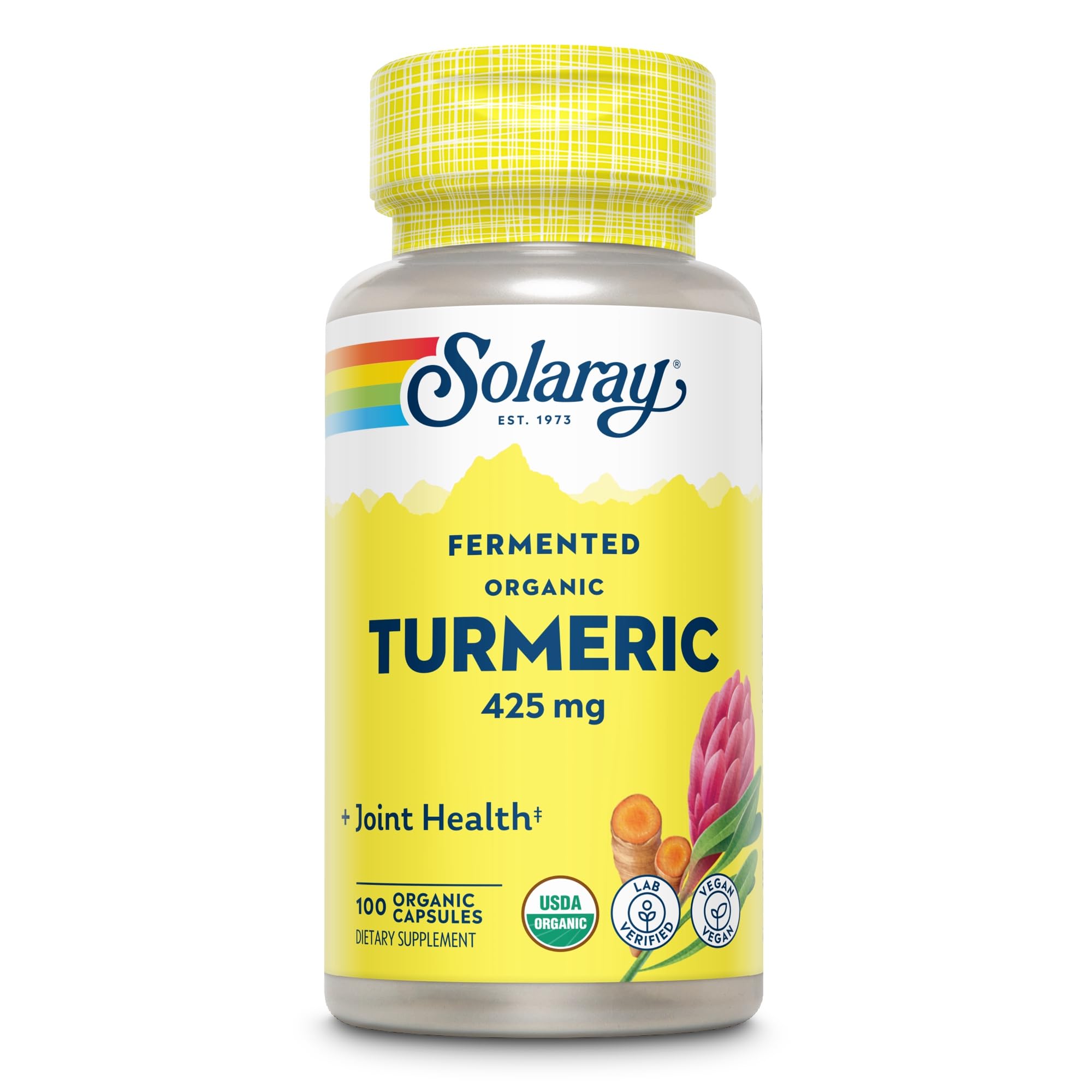 SOLARAY Fermented Turmeric Root 500mg | 100 VegCaps