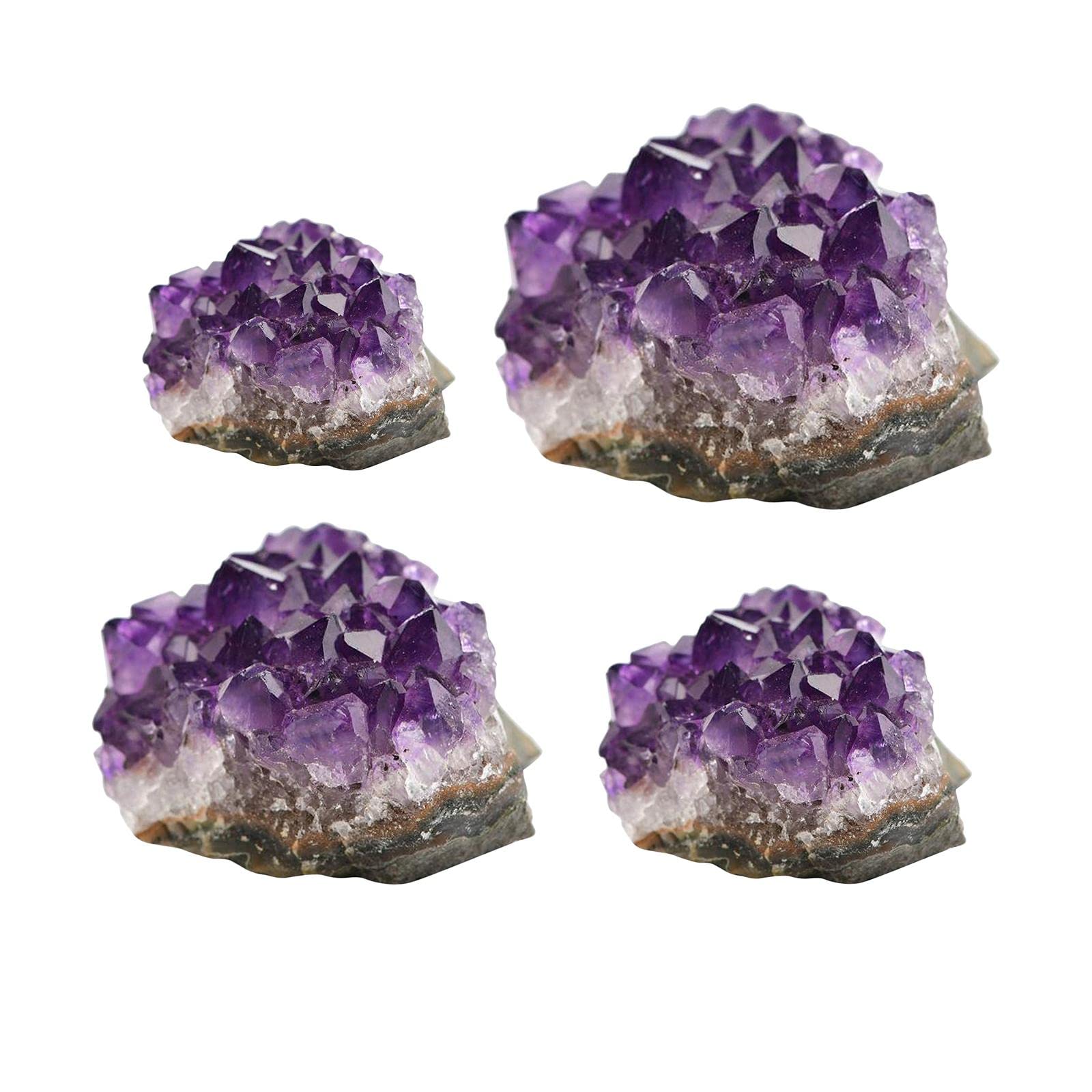 Natural Raw Amethyst Quartz Geode Druzy Collection Cluster Specimen 10-20G