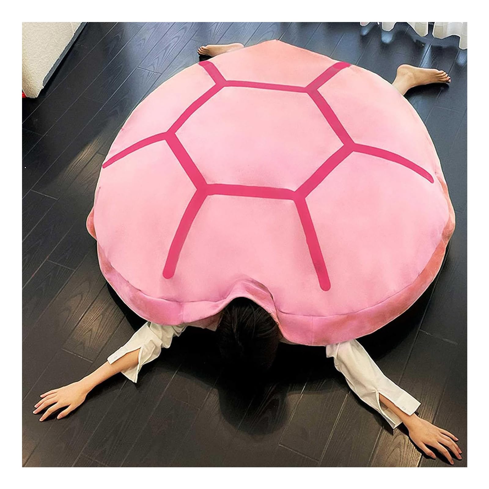 WUPKL Multifunctional Giant Wearable Turtle Shell Pillow, Giant Turtle Shell Wearable Pillow, Wearable Turtle Shell Pillow Weighted (Pink(39.4in))