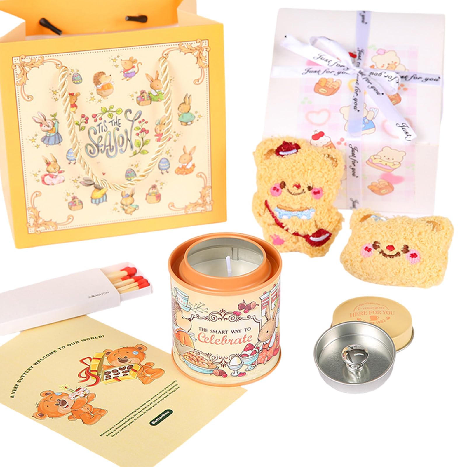 Coffret pour bougie parfumée anti-stress avec bougie d'aromathérapie de mariage